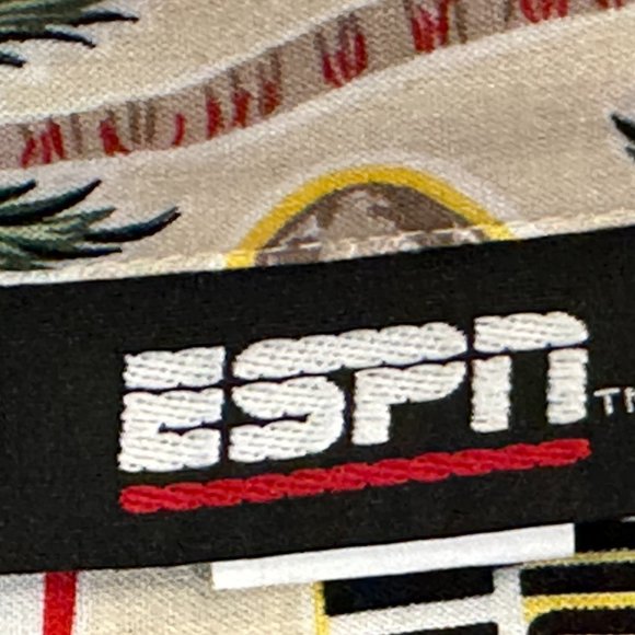 ESPN XL Button UP Shirt 100% Rayon (E-8) - Picture 4 of 5